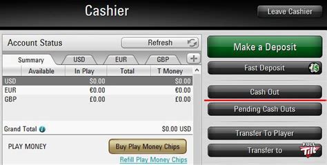 pokerstars how to cash out|Online Poker Withdrawal Methods .